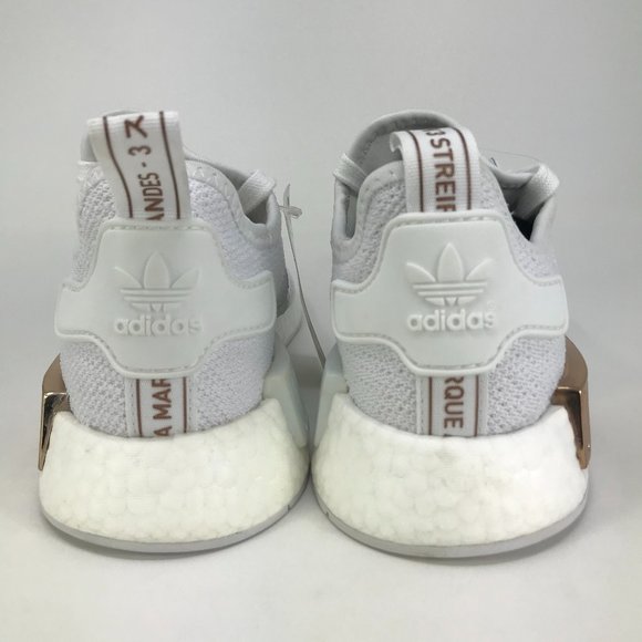 Adidas NMD R1 White Copper Metallic FV1788 Running - Picture 7 of 9